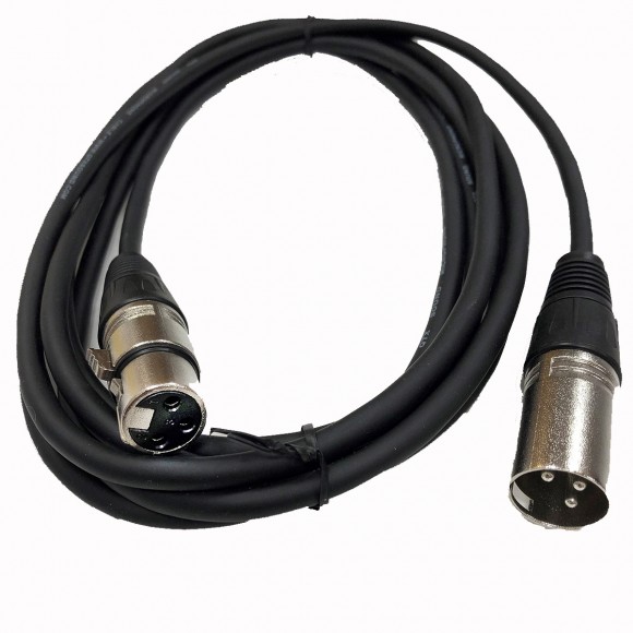 XLR Male - Female lead 3m